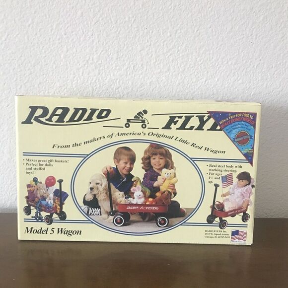 Radio Flyer Little Red Wagon Model 5 Brand New in Box Holiday Display Decor Gift - Picture 7 of 7